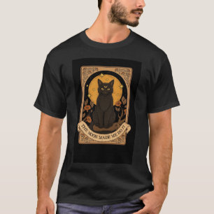 Camiseta Black Cat Moon – Camiseta Básica Masculin