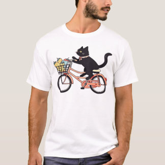 Camiseta Black Cat on a Bicycle  Black Cat Art Classic T-Sh
