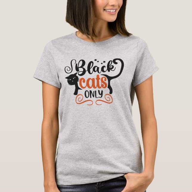 Camiseta Black Cat Only (Frente)