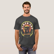 Black Cat Records Bold Label Tee - Retro (Unisex)