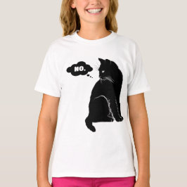 Camiseta Black Cat Says No – Funny Cat Lover
