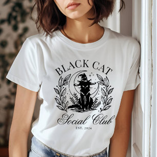Camiseta Black Cat Social Club Halloween