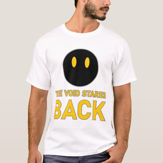 Camiseta Black Cat Void Eyes The Void Stares Back (Frente)