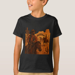 Camiseta Black Cowboy Western Rodeo Melanin History Texas B