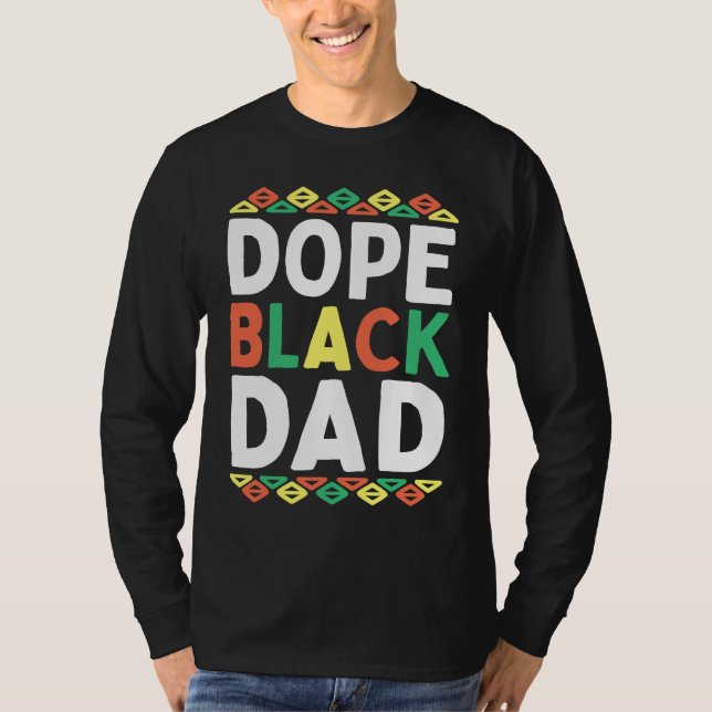 Camiseta Black Dad African American Black History Month Pri (Frente)