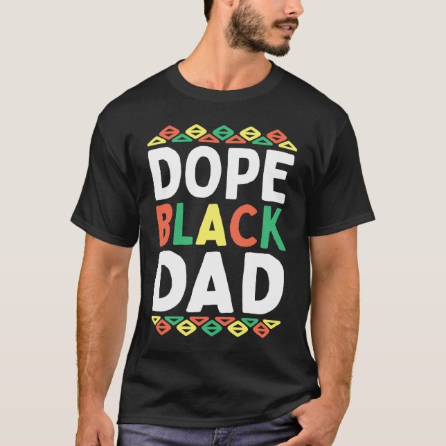 Camiseta Black Dad African American Black History Month Pri (Frente)