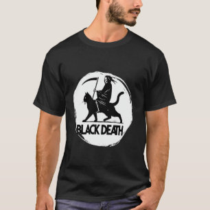 Camiseta Black Death Black Cat T Shirt