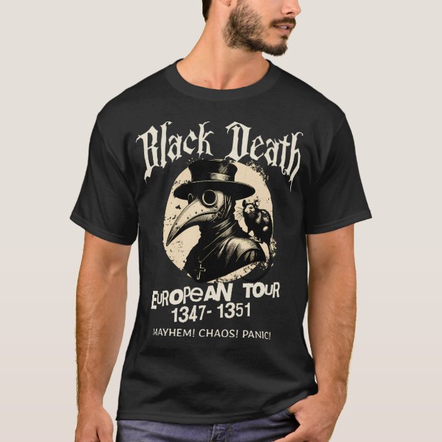 Camiseta Black Death European Tour (Frente)