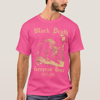 Camiseta Black Death European Tour Retro Plags Doctor Art