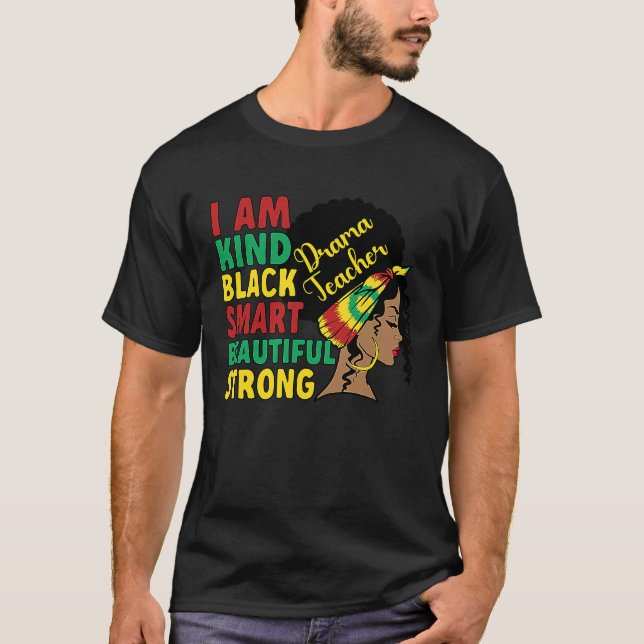 Camiseta Black Drama Teacher African American Drama Teachin (Frente)