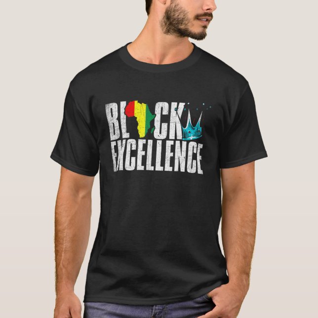 Camiseta Black Excellence African American Black Power Hist (Frente)
