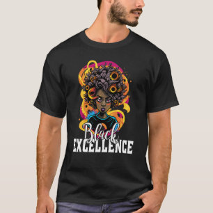 Camiseta Black Excellence African Pride Black History Month