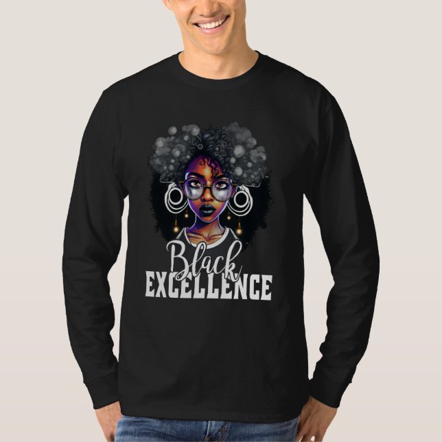 Camiseta Black Excellence African Pride Black History Month (Frente)
