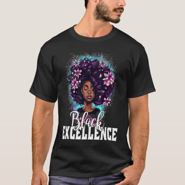 Camiseta Black Excellence African Pride Black History Month (Frente)