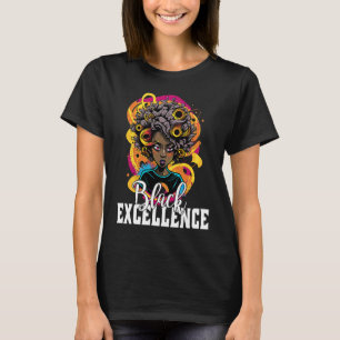 Camiseta Black Excellence African Pride Black History Month
