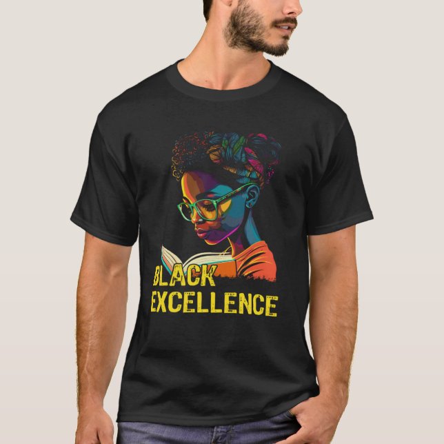 Camiseta Black Excellence African Pride History Month (Frente)