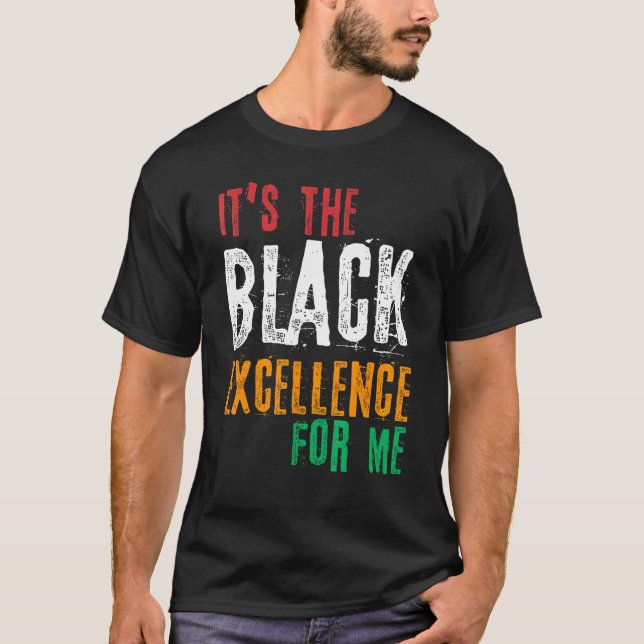 Camiseta Black Excellence Afro Black Pride African Black Hi (Frente)