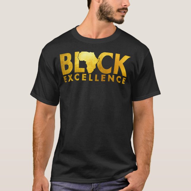Camiseta Black Excellence Melanin African Black History Bla (Frente)