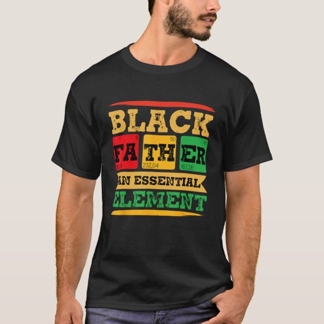 Camiseta Black Father Essential Element Father s Day  Black (Frente)