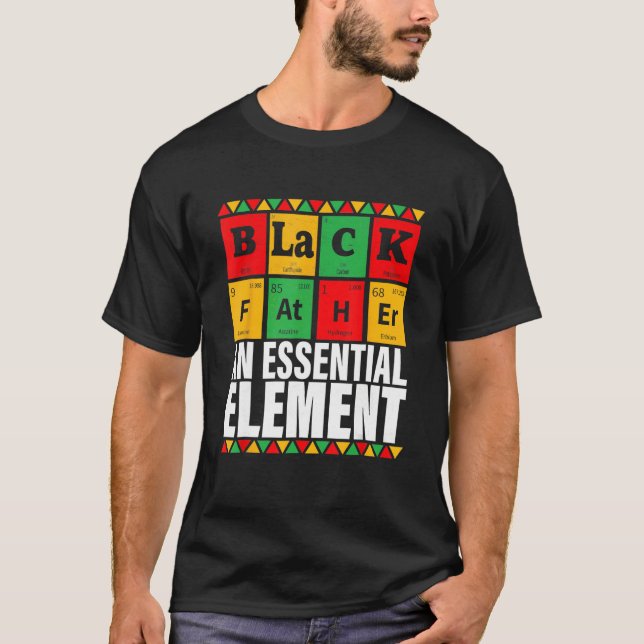 Camiseta Black Father The Essential Element Father s Day (Frente)