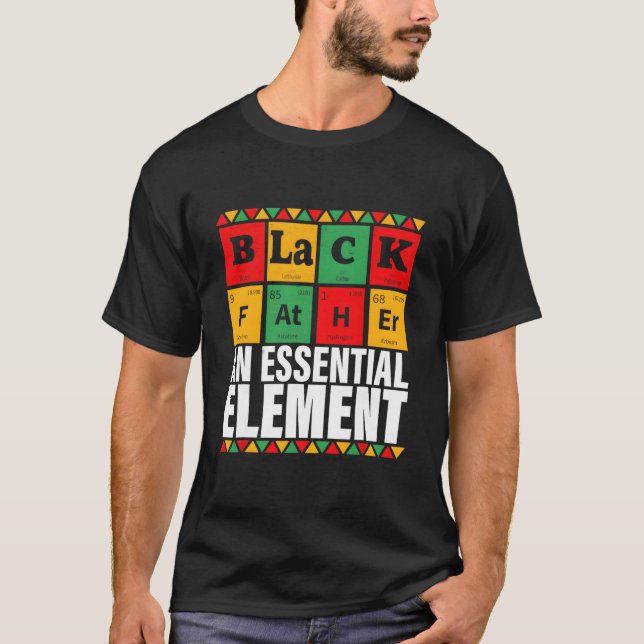 Camiseta Black Father The Essential Elet Father'S Day (Frente)