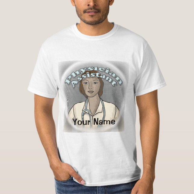 Camiseta Black Female Physician Assistant (Frente)