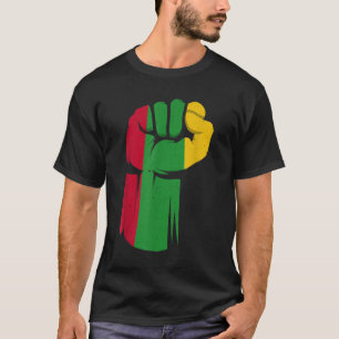 Camiseta Black Fist African Priord Black History Mo