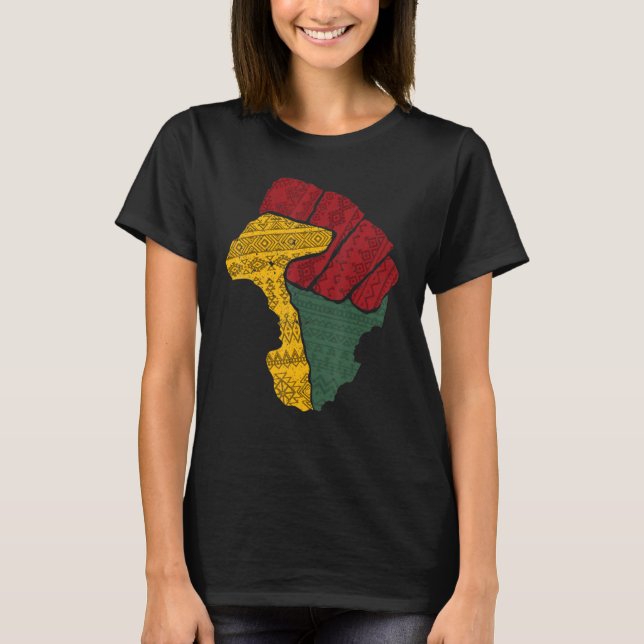 Camiseta Black Fist Shirt African American Pride Black Hist (Frente)