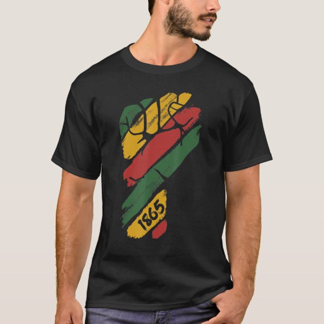 Camiseta Black Fist Shirt African American Pride Black Hist (Frente)