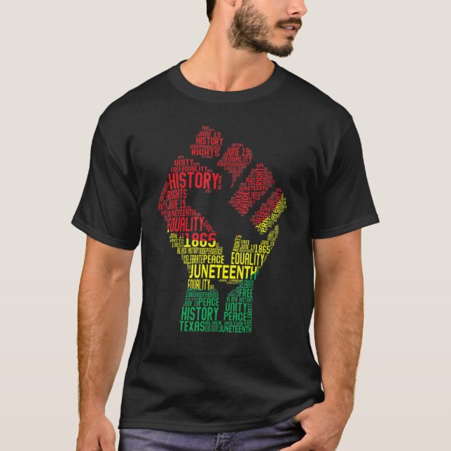 Camiseta Black Fist Shirt African American Pride Black Hist (Frente)