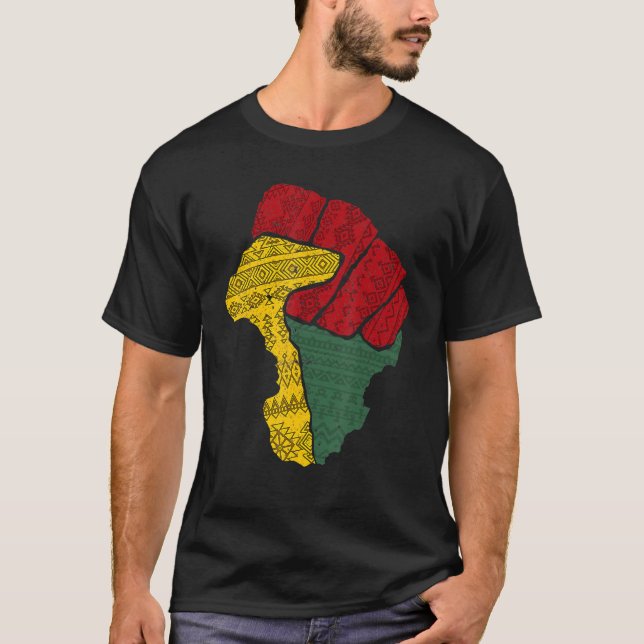 Camiseta Black Fist Shirt African American Pride Black Hist (Frente)