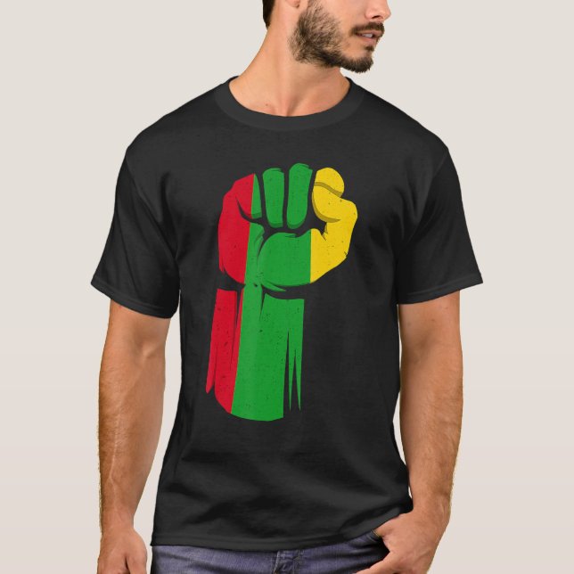 Camiseta Black Fist Shirt African American Pride Black Hist (Frente)