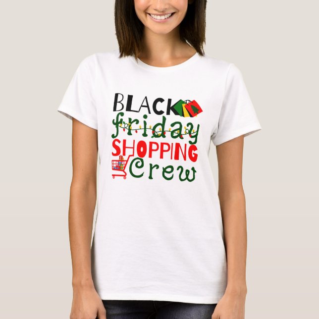 Camiseta Black Friday Shopping Crew (Frente)