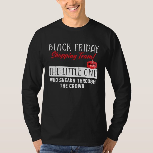 Camiseta Black Friday Shopping Team The Little One Funny Sa (Frente)
