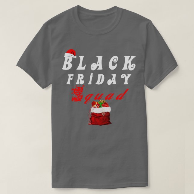Camiseta Black Friday Squad Shopping Team, Funny Christmas  (Frente do Design)