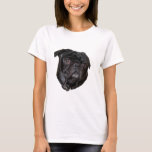 Camiseta Black Funny Pug<br><div class="desc">Black Funny Pug</div>