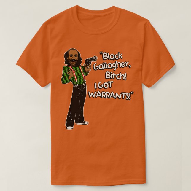 Camiseta Black Gallagher, tenho garantias. (Frente do Design)
