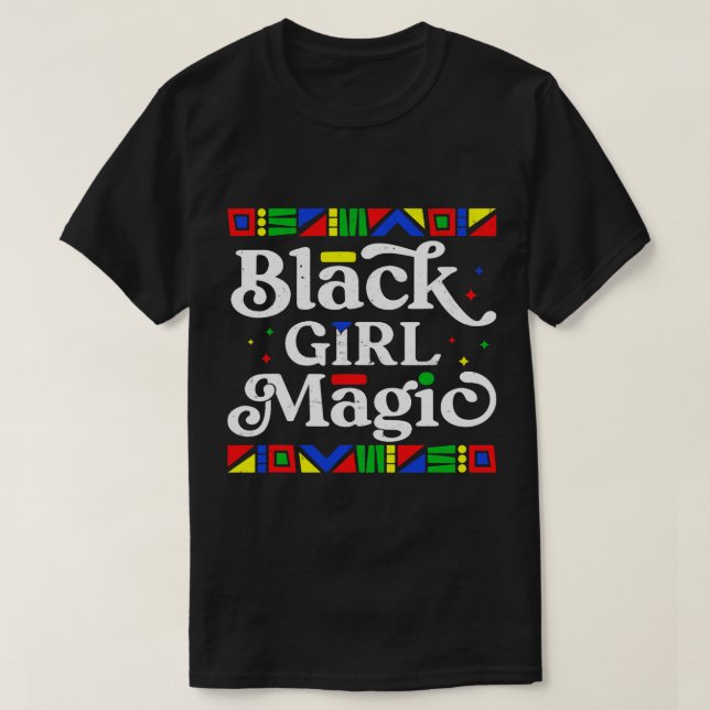 Camiseta Black Girl Magic BLM 10.ª Legal Vive M (Frente do Design)