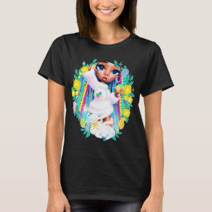 Camiseta Black Girl Magic Easter Bunny Basket - Caça de Ovo