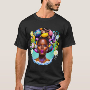 Camiseta Black Girl Magic Easter Hunt Spring Melanin Si