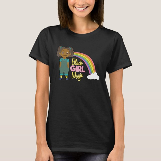 Camiseta Black Girl Magic Melanin Orgulho Africano (Frente)