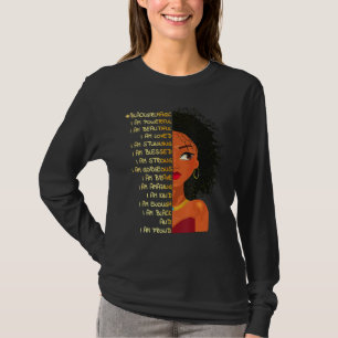 Camiseta Black Girl Magic Melanin Queen Africa American Bla