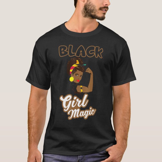 Camiseta Black Girl Magic Strong Melanated Queen_1 (Frente)