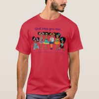 Black Girl Puff Afro-Afro-Americano Crianças Que D