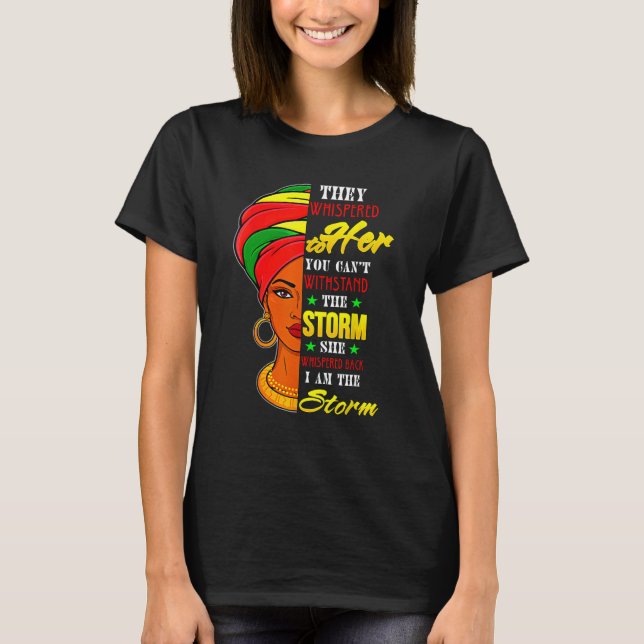 Camiseta Black Girls Women  African Woman Afro I Am The Sto (Frente)