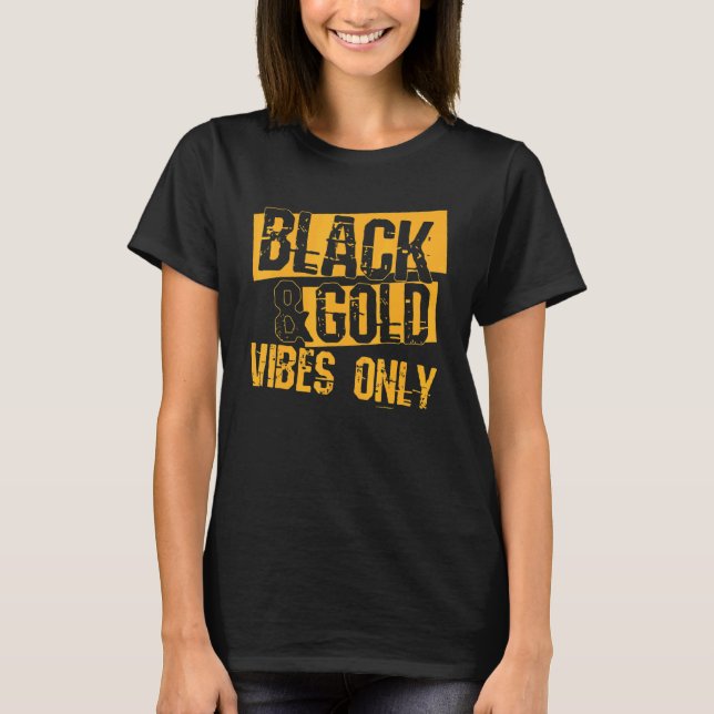 Camiseta Black Gold Game Day Notre Dame High School Footbal (Frente)