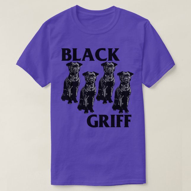 Camiseta Black Griff Flag Bruxelas Griffon Design (Frente do Design)