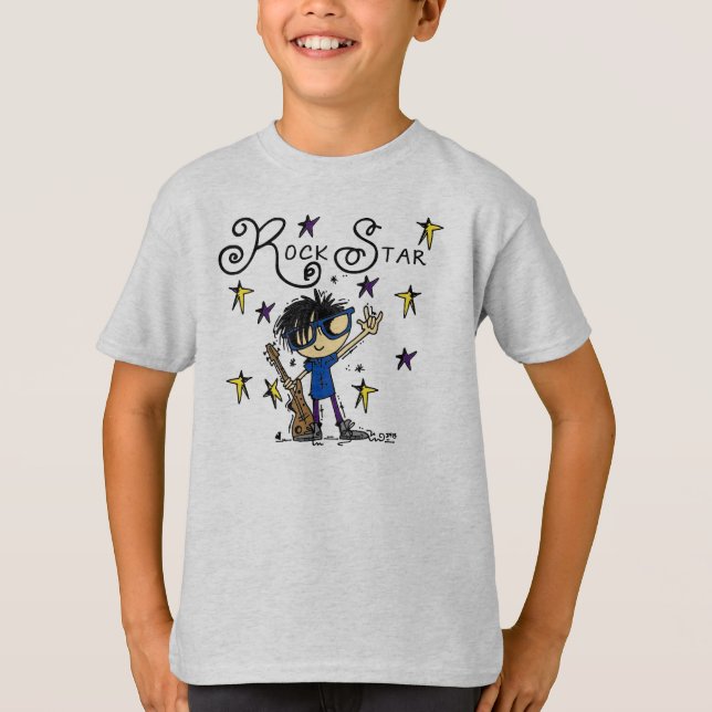 Camiseta Black Hair Boy Star (Frente)