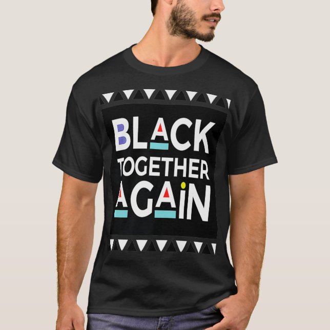 Camiseta Black HIhistoria Black Together Novamente (Frente)