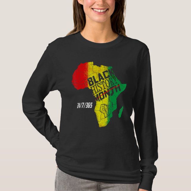 Camiseta Black History 247365 Men Women Kids Black History  (Frente)